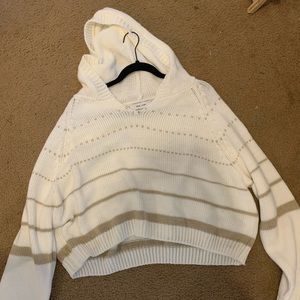 John+Jenn cropped hooded sweater